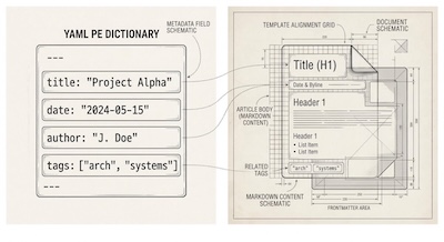 Templates markdown frontmatter concept