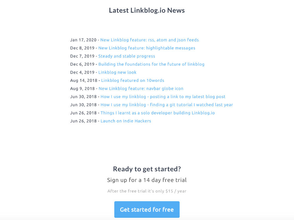 Landing Page Latest News